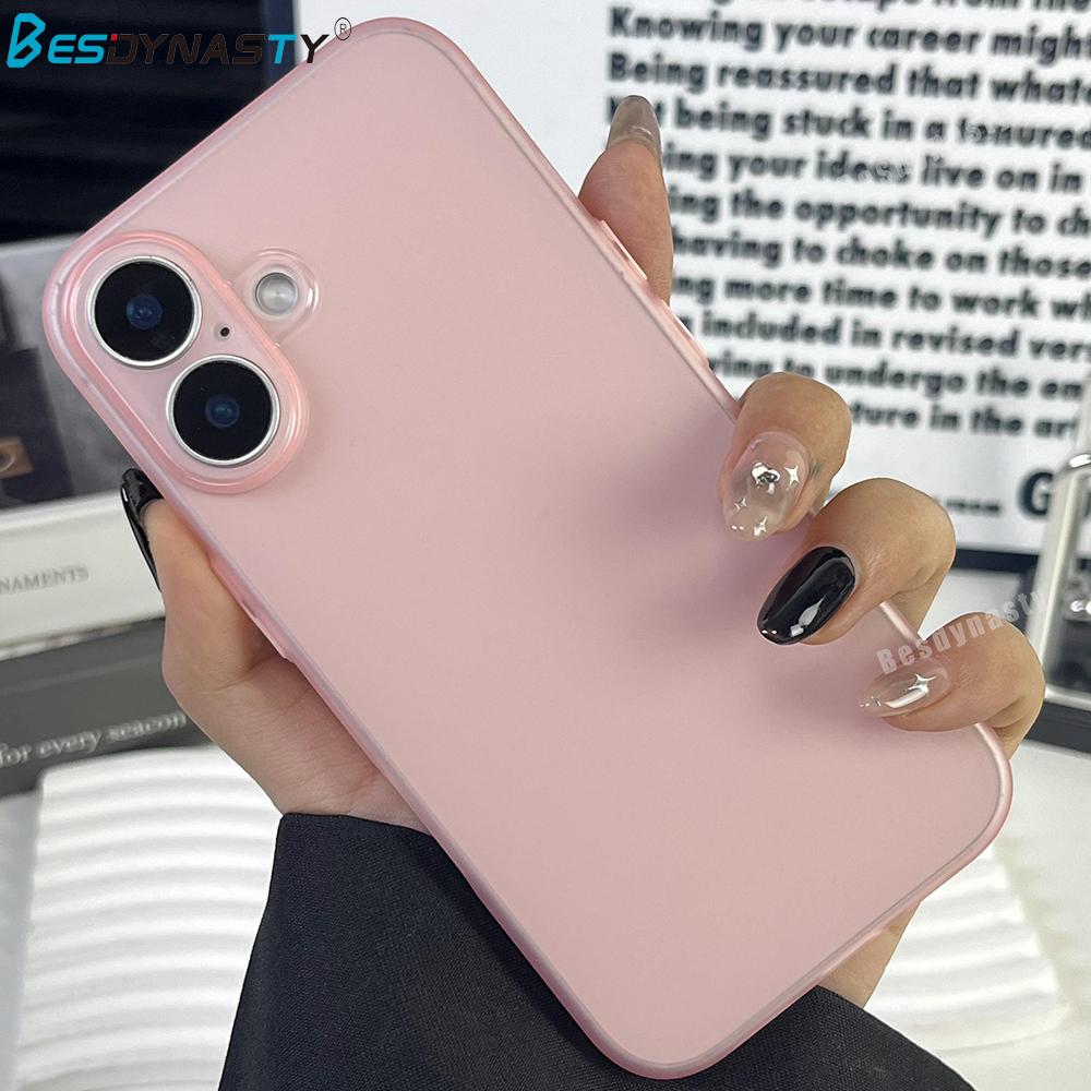 

0.3mm Ultra Thin Matte Armor Translucent Case For iphone 16 Pro Max 16 Pro TPU Silicone Soft Cover 16 Color Funda 16 Plus For 16 Pro Max