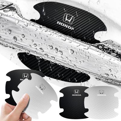 4 Stück Auto Türgriff Schutzaufkleber Emblem Autodekoration Styling für Accord Odyssey Civic CRV Inspire Envix Crider City Jade HRV Vezel Jazz