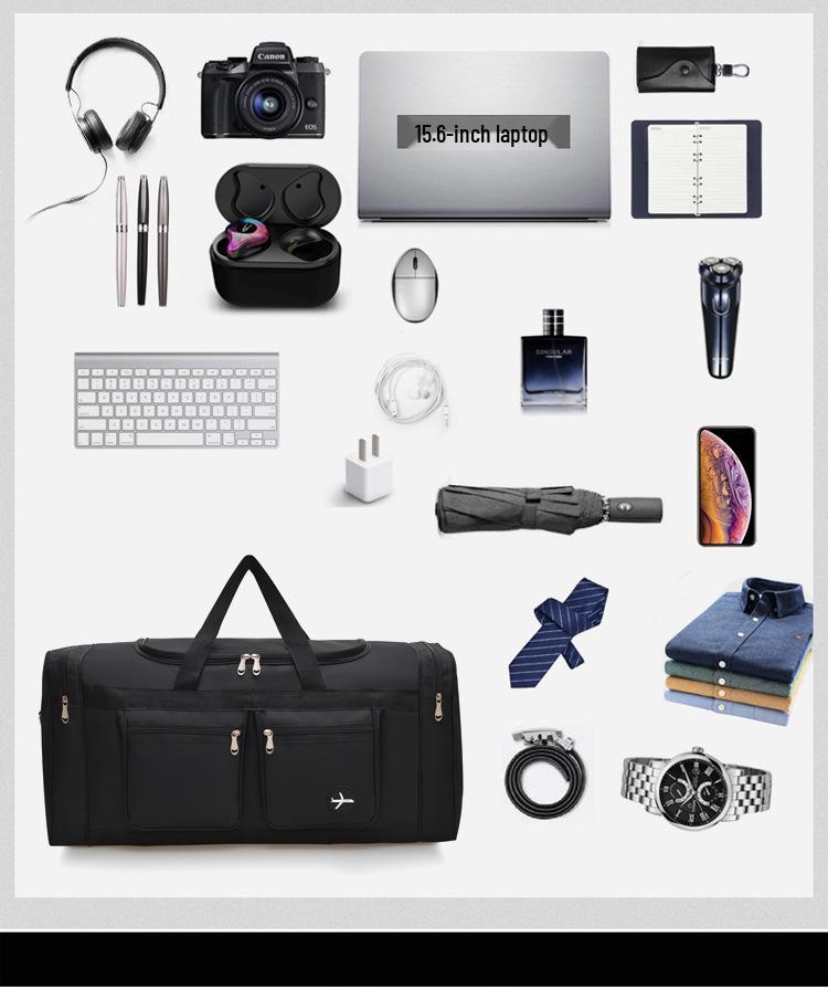 Torba Podróżna z Tkaniny Oxford o Dużej Pojemności - Torba na Ramię, Bagaż Rejestrowany, Składana do Przechowywania