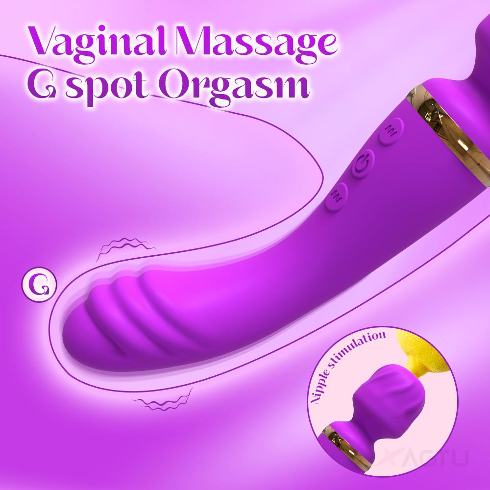 G-spot Vibrator AV Wand Female Masturbation Massage Clitoral Stimulator Dildos Rechargeable Sex Toys Vibrator for Women