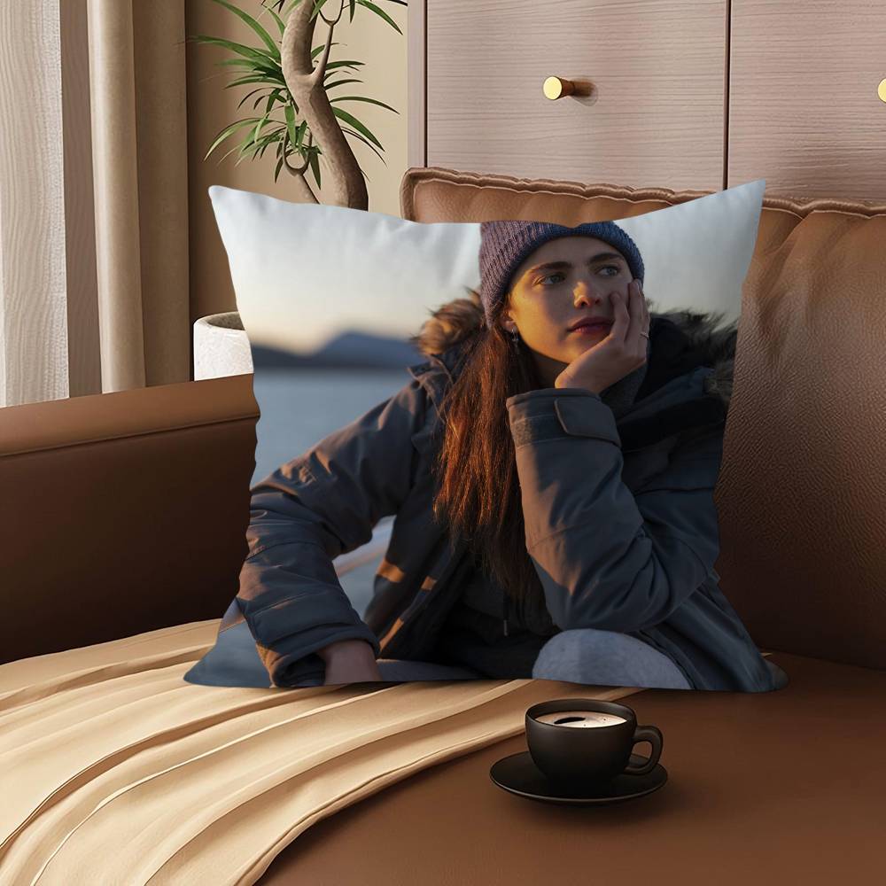 M-Margaret Q-Qualley Personalized Pillow Cover Kids Bedroom Wild Party Decor Pillowcase Kid Birthday Shower Gift