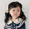 Newborn Baby Headwear Fluffy Toddler Neat Bang Long Straight Hair Baby Hair Wig Short Bob Wig