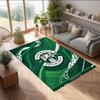 Hibernian FC Fußballmuster Weicher Teppich Rutschfeste Indoor-Bodenmatte Sportdekorationsmatte für Schlafzimmer
