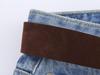 2025 Frühling Europäische & Amerikanische Mode High Waist Schlankmachende Gerade & Weitbeinjeans