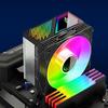 ARGB 6 Heat Pipe CPU Coolers Intelligent Temperature Display Radiators Air Coolers Quiet ARGB Cooling Fan for LGA 1851