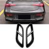 Car Exhaust Pipe Trim Cover Stickers For CLE Coupe C236 2024+ AMG Car Tail Throat Decor Frame Gloss