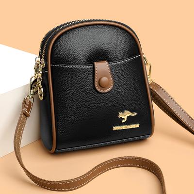 Handy-Münzbörse Einzel-Schulter-Crossbody-Tasche Einfarbig Einfach und Vielseitig Mama-Tasche