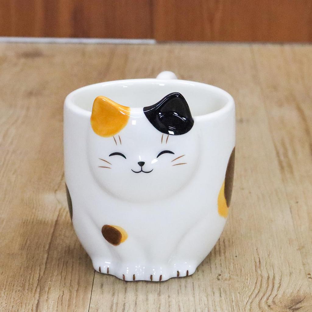 Yakushi Kiln Cat Mug (Mike) from Nekobiyori