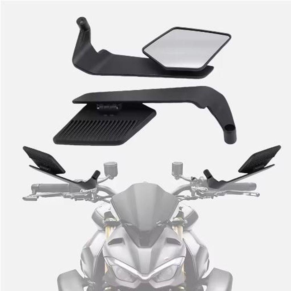 Reverzibilní Stealth Winglets Zrcadlo Hliník Zinek Slitina Zinku Zpětné Zrcátko Motocyklové Příslušenství