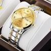 Men'S Fully Automatic Quartz Watch Luminous Waterproof Calendar Diamond-Encrusted Business Men'S Watch