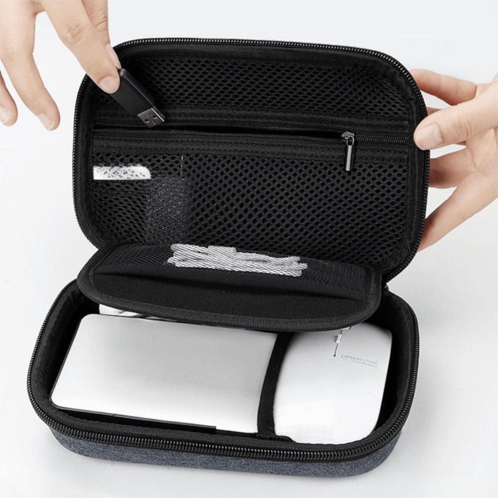 Portable Travel Organizer Double Layered Bag Organizer Digital Accessories Storage Bag  Outdoor