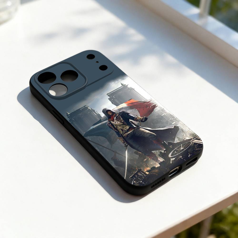A-Assassins-s Cool C-Creed Phone Case For iPhone 17,16,15,14,13,12,11,Pro,Max,Plus,E,SE4,Air,Mini Black Soft Cover