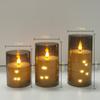 Flameless Electronic LED Candle Light, Flashing Candles, Timer, Remote Control, Battery-operated, Home Decoration, Room Candle