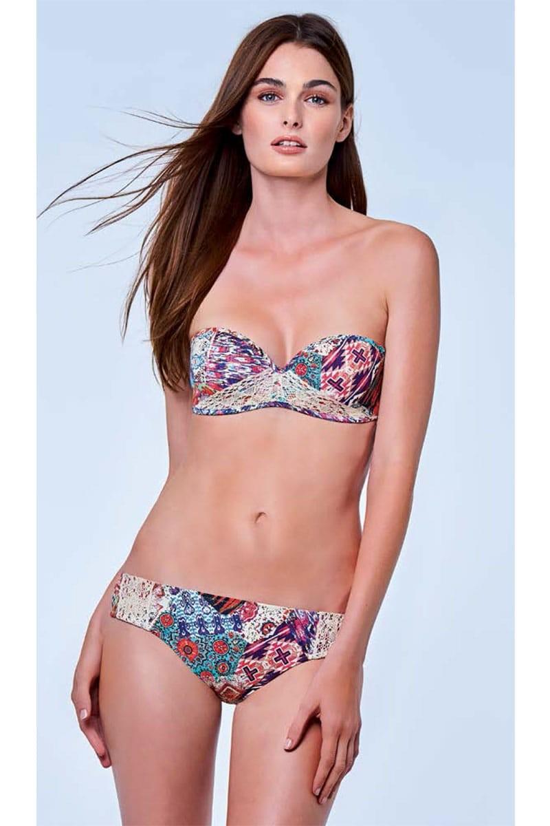 

Купальник з ущільненої чашкою, плавки сліп Lida (46879) 42D/S різнокольорові кольору