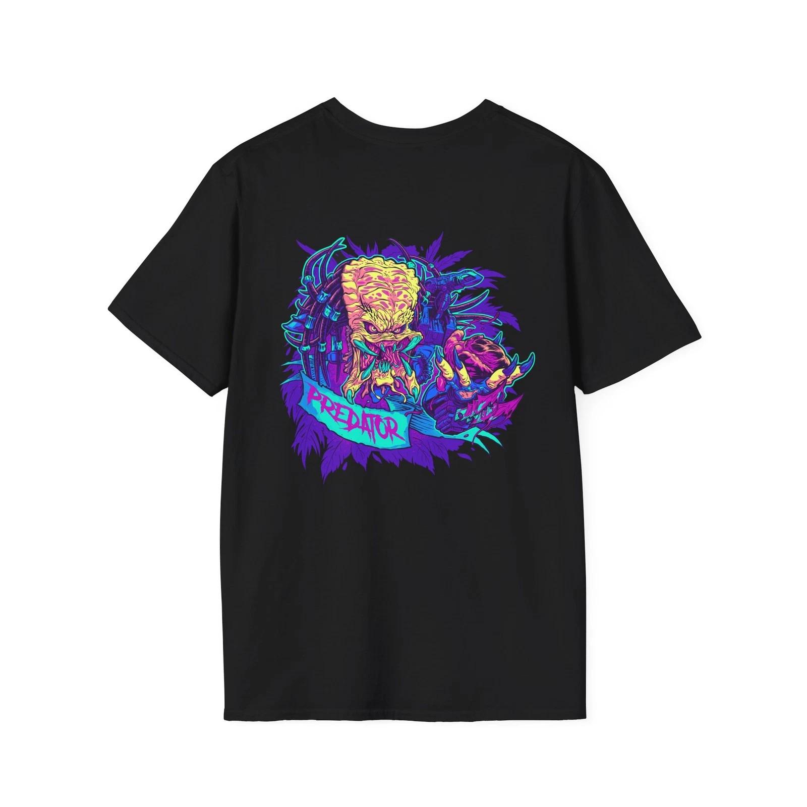 

Vibrant Predator Graphic T-Shirt, Unisex Tee, Cool Gift for Fans, Movie [...] M