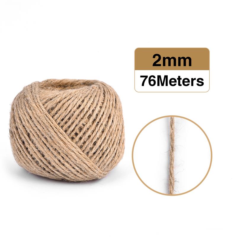 Natural Jute Ribbon Crafts Bows Vintage Rope Jute Cord Sewing DIY Thread Twine Bulk Handmade Party Wedding Christmas Decoration