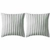 VidaXL Outdoor Pillow 2 Pcs Stripe Print 45 X 45 Cm Grey