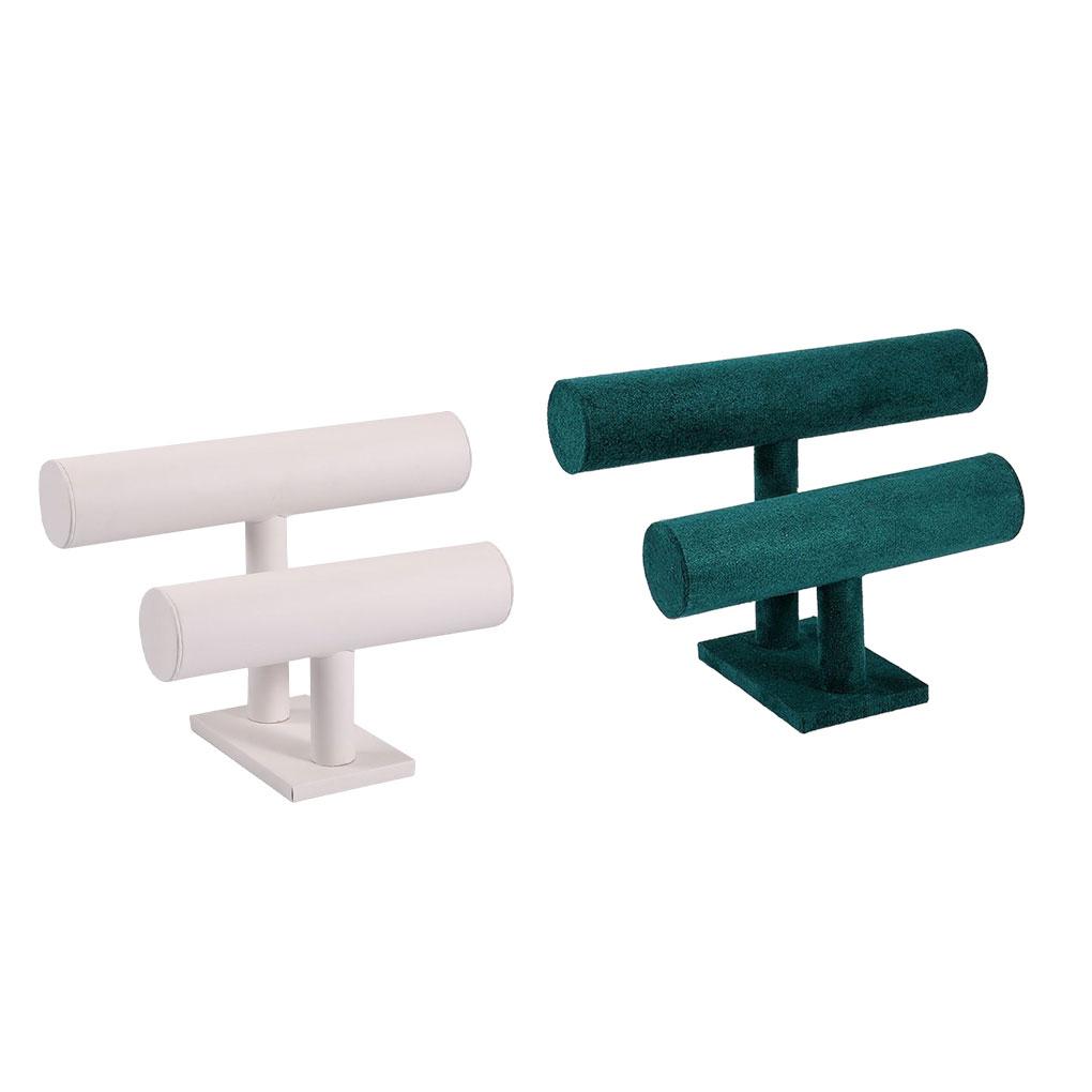 Jewelry Display Stand Double-layer Organizer Showcase Rack Practical Holder Large Space Accessories Shop Store