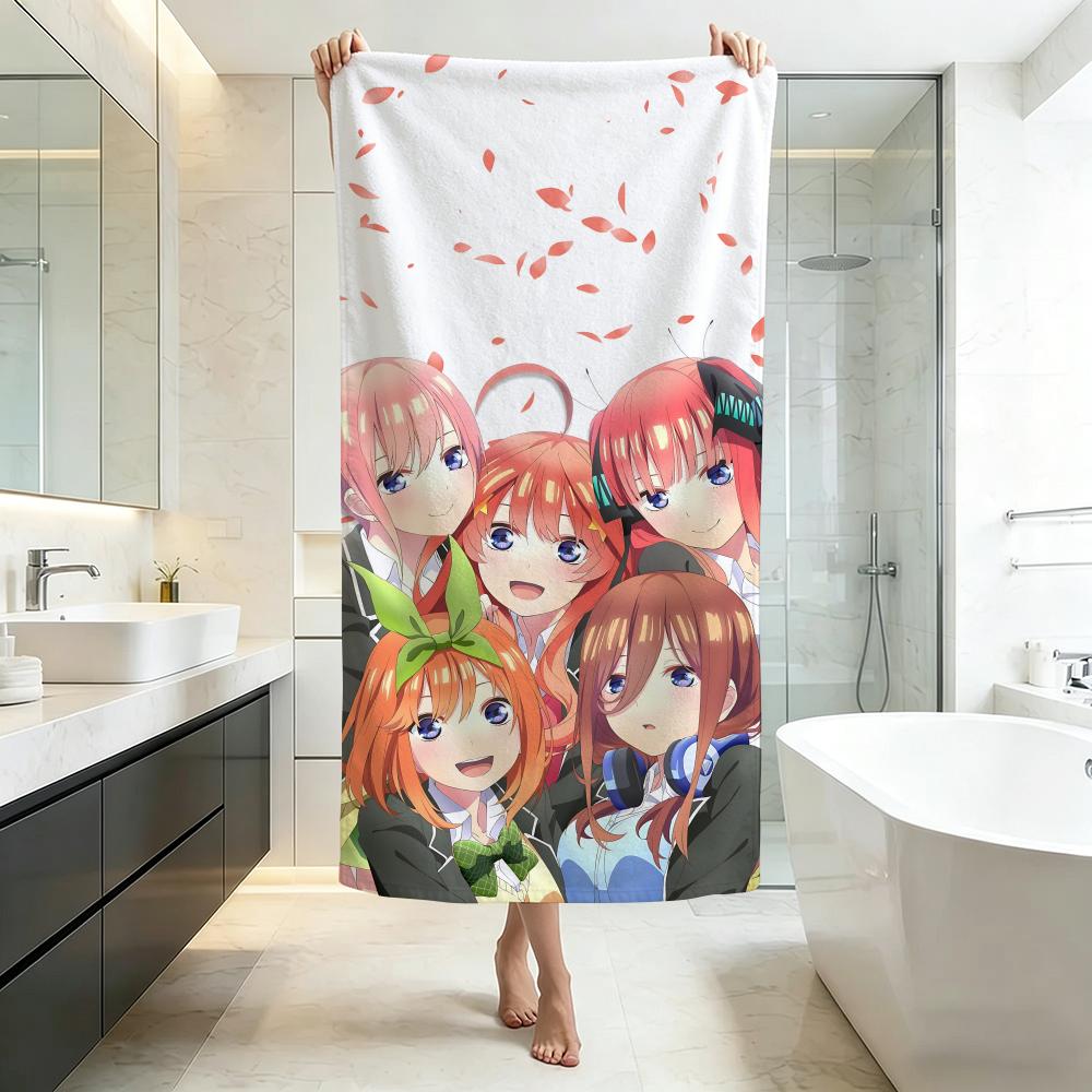 Cute-The Quintessential QuintupletsS Towel Five-Star Hotel Quality Eco-Friendly Ultra Soft Thick Towels & Beach Towels