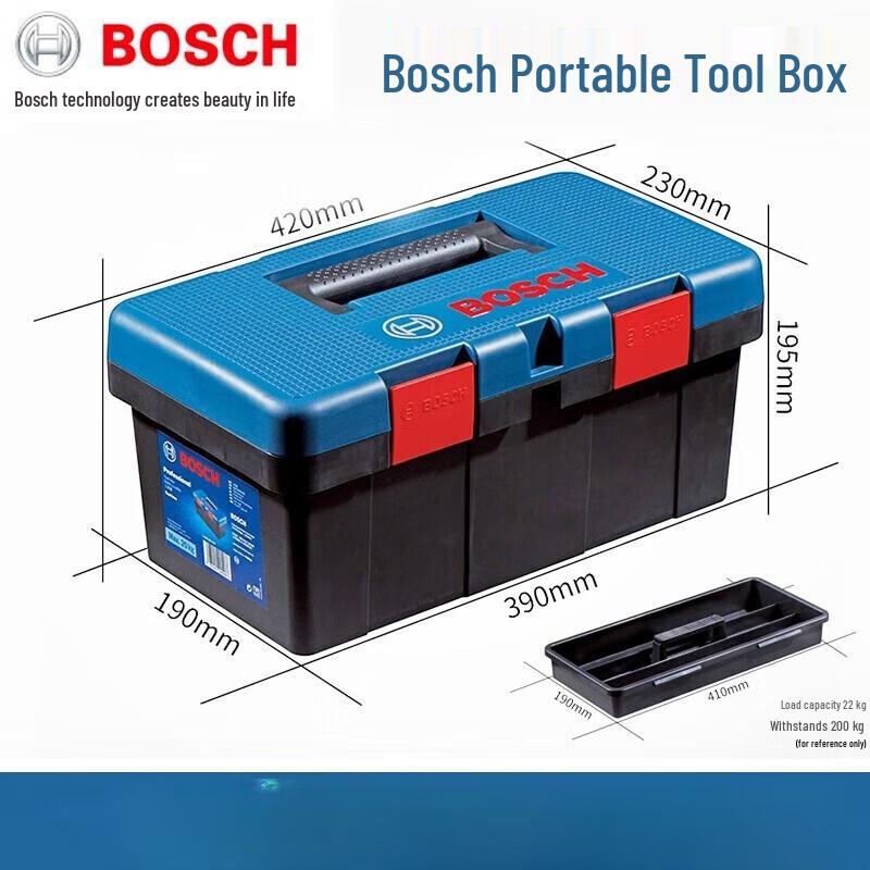BOSCH Multi-functional Fisher-Box Tool Storage Box CN plug (adapter included)