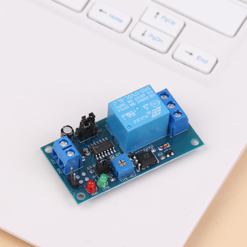 Adjustable Time Delay Relay Module 5V/12V Dc Turn On /Delay Turn Off Relay Switch Module With Timer Relays Board