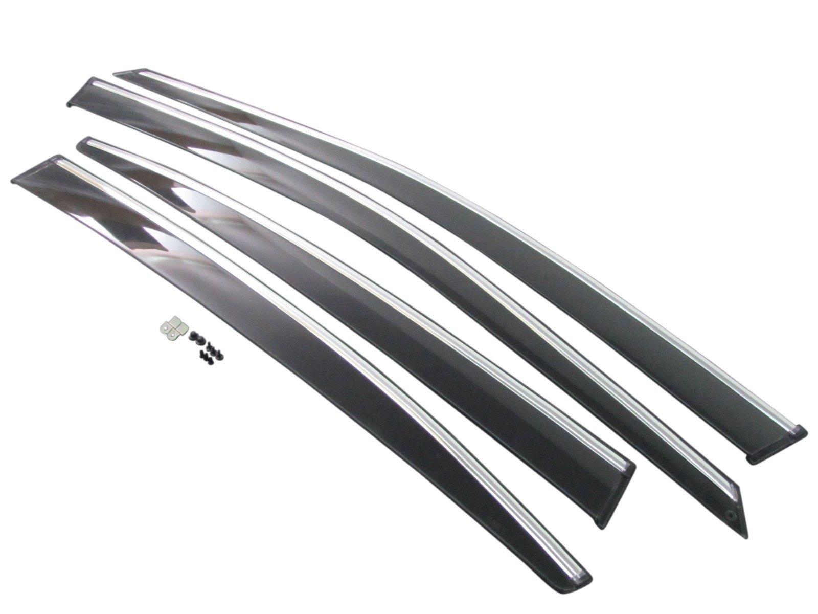 

BRIGHTZ Legacy B4 BM9 BMG BMM Premium Side Door Visor with Chrome Molding Metal Fittings B4 BM Legacy Legacy Legacy B4 Legacy B4 12566 & [INJ-V-010]