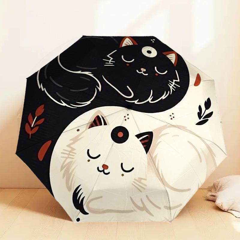 Yin Yang Cats: A Unique and Adorable Umbrella Design   Perfect for Outdoor Adventures, Travel Accessories, and Gift Ideas 120