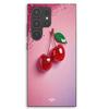 Coque De Téléphone - MANIACASE - Samsung Galaxy S24 Ultra - Cerise Brillante - Silicone TPU - Noir