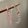 Natural Strawberry Quartz Crystal Bracelet for Women6mm Double-ring fashion crystal bracelet as a birthday gift for a girl's best friend