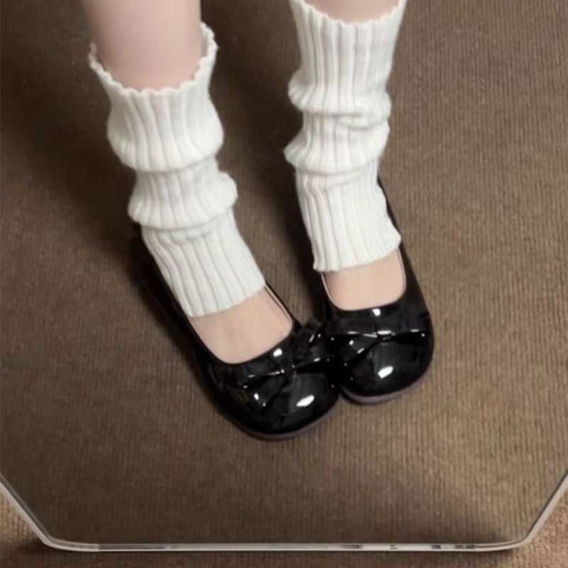 

Туфли Мэри Джейн на плоской мягкой подошве, новые модели весна-осень 2025 года, универсальные, милые, с бантом, для вечернего выхода, вечерние, одинарные туфли 40 чёрный