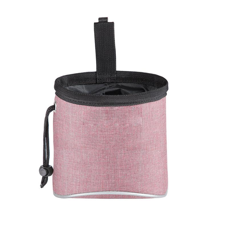 New Outdoor Camping Hiking Pet Snack Bag Reflective Dog Walking Treat Pouch Waterproof Oxford Training Food Bag