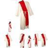 Elegant Medieval Warrior Costume For Cosplay Featuring Richly Textured Polyester