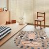 Shaped Children's Bedroom Carpets Home Decor Light Luxury Fashion Minimalist Cute Cartoon IG Soft Bedside Polyester Rugs