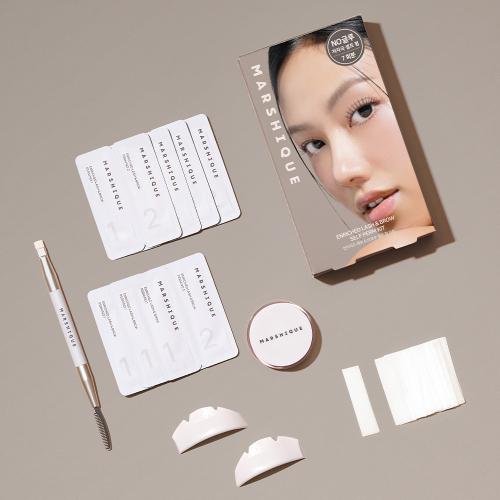 MARSHIQUE Enriched Lash & Brow Self Perm Kit with Black Tinting Serum (EPK01)