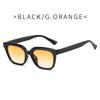 Square Small Frame Sunglasses  New Comfortable Gummy Glass Frame Sun Protection Glasses Sun Protection for Travel