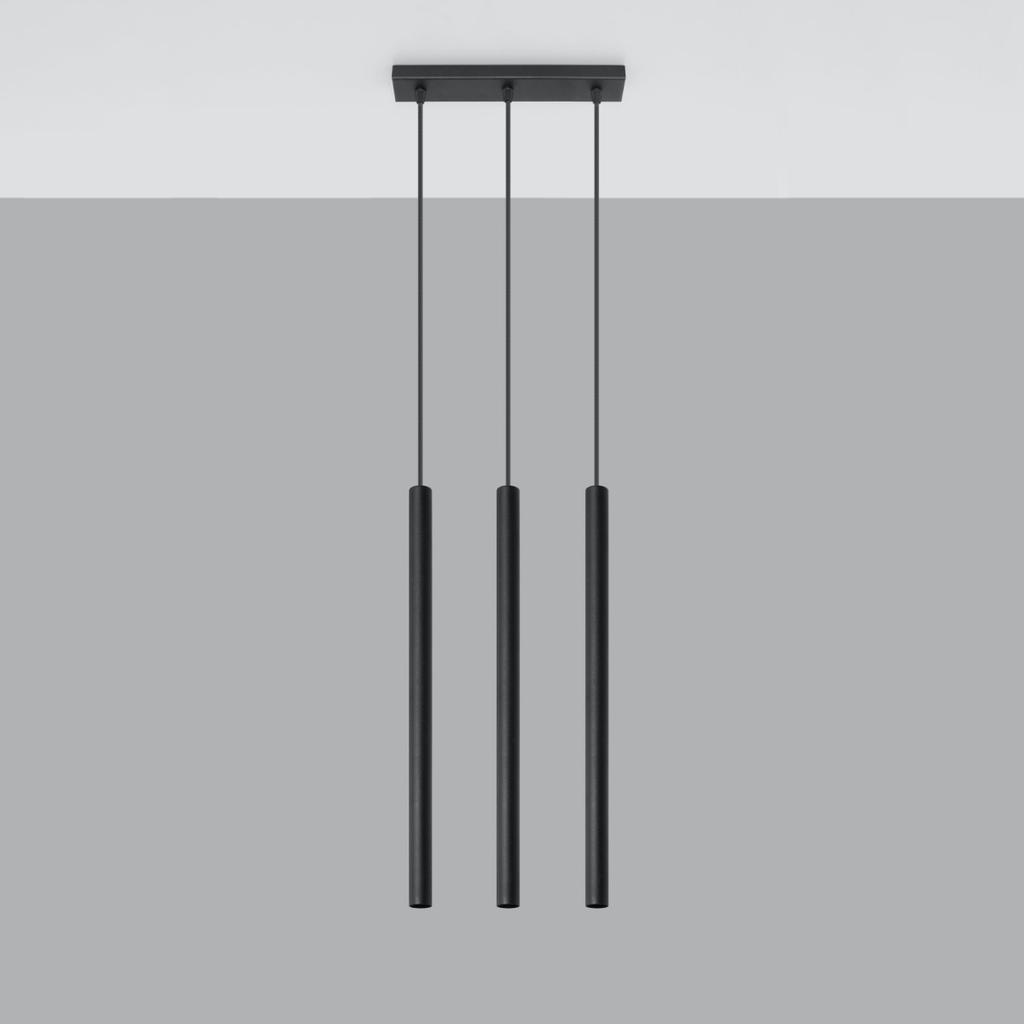 Lampa Wisząca Mossa 3 G9 Czarny Lumilo 04.139.70