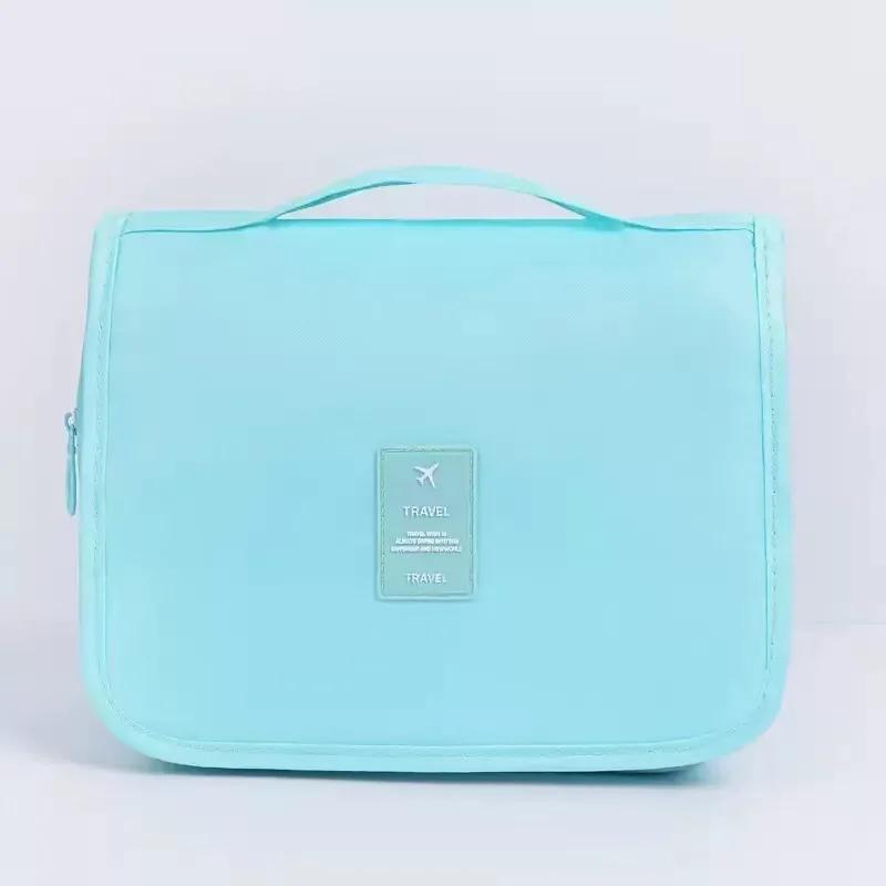 Travel hook wash bag, waterproof large capacity makeup bag, men's and women's wash and care separate dry and wet storage bag