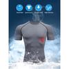 Men Short-Sleeve Compression T-Shirt Breathable Quick-Drying High Elasticity Spider Print, Running, Cycling, Gym Workouts Shirts