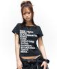 SCHISM INDUCING Worldline Graphic T Shirt Black
