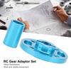 RC Gear Adaptor Set Aluminum Alloy Spur Gear Adaptor High Speed Metal Gear Set for Tamiya TT?02