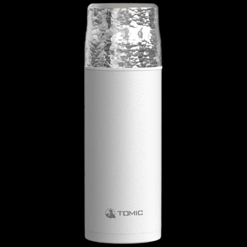 Temeike 420ml Hammered Stainless Steel Thermos Tea Cup with Ceramic Liner