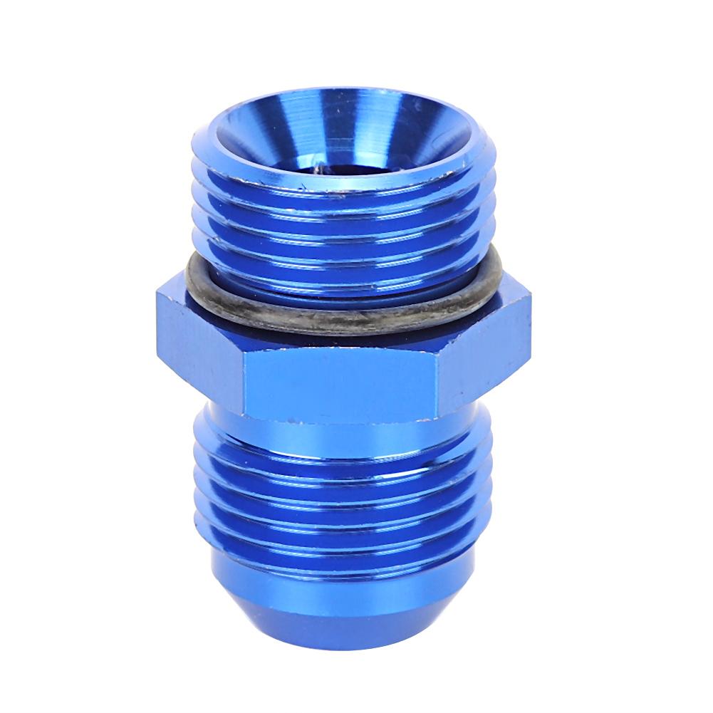 AN10 to ORB10 Male Thread Adapter Fitting Blue T6061 Aluminum Alloy