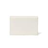 Jill Stuart Misty Business Card Holder with Grosgrain Ribbon, Vintage Style, Slim Fit, White, JSLW4CM1