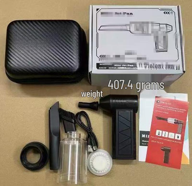 ZY7400 High-Speed Brushless Mini Portable Fan & Handheld Wireless Hair Dryer