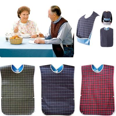 Detachable Clothes Bib PVC Disability Aid Aprons Clothes Protector Adult Mealtime Bibs  Home