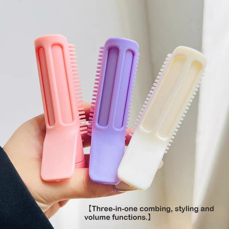 2in1 Scalable Curling Comb High Headtop Anti-Static Hair Root Fluffy Clips Hair Styling Tool Head Massager Hairdressing Combs