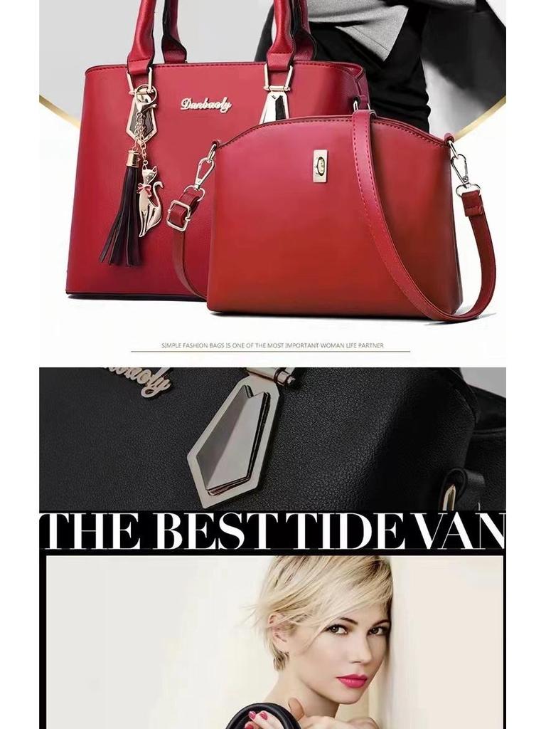 Borsa a Mano Elegante da Donna Stile Hong Kong – Borsa a Tracolla e a Spalla di Grande Capacità