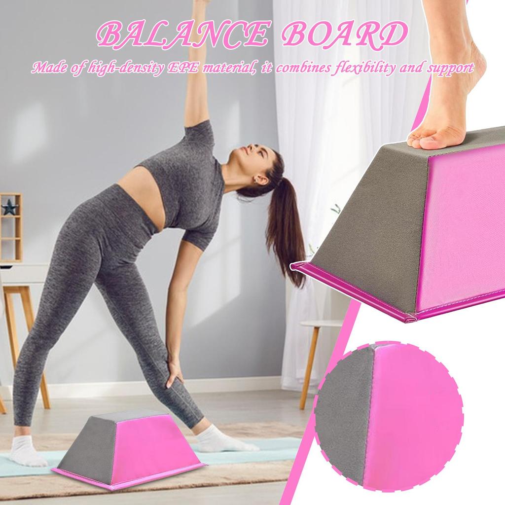 Cheer Balans Trainers Cheer Trapeziumvormige Mat Krachtpatser Stabiele Stunt Standaard Gymnastiekapparatuur Kernkracht voor Binnen