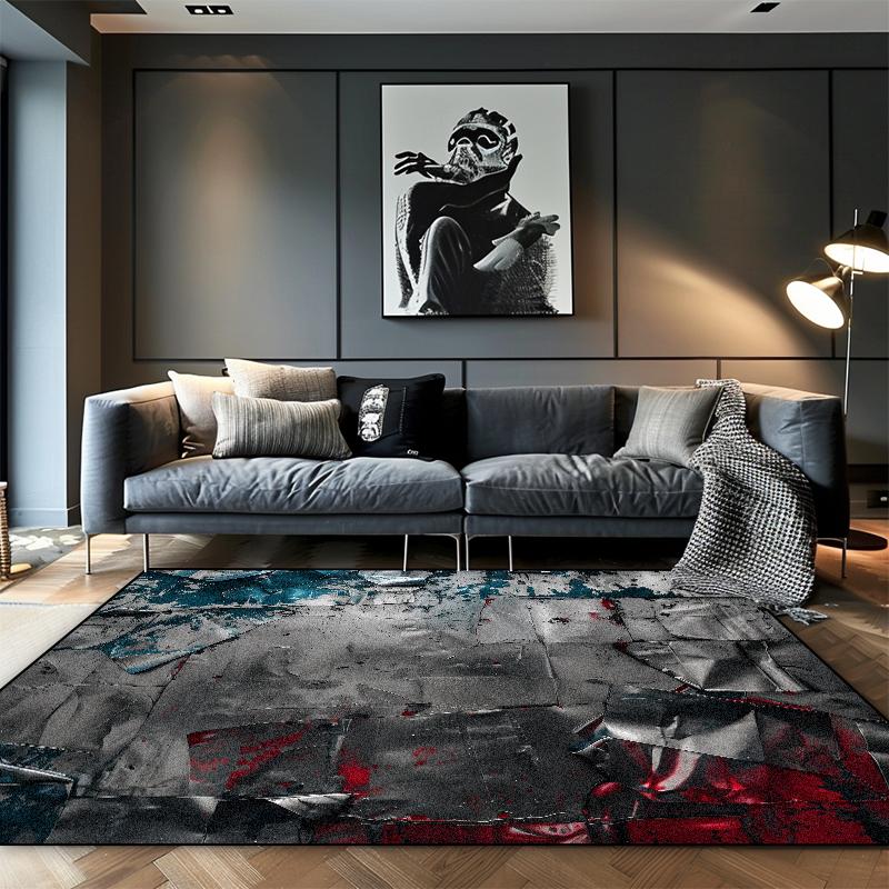 Luxuriöse graue Teppiche im nordischen Stil Wohnzimmer Hochwertige Heimdekoration Sofa Große Flächenteppiche Lounge Ankleidezimmer Weiche rutschfeste Matten