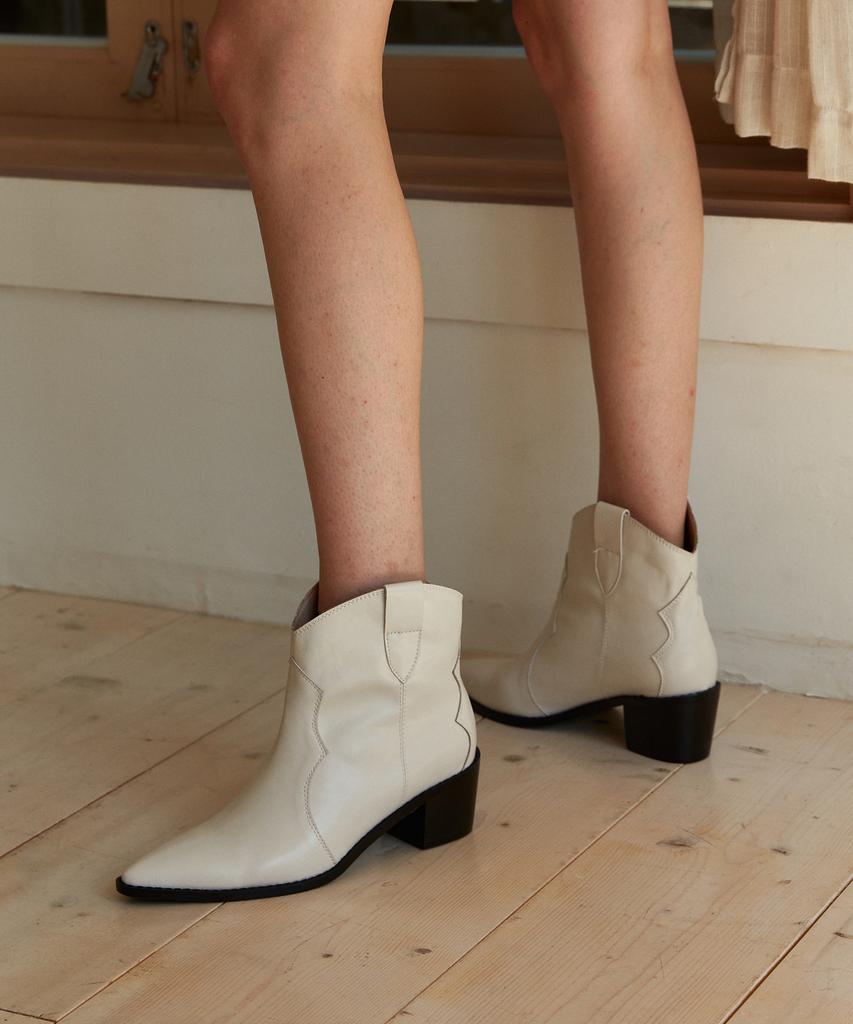 Moodnight Dalin Western Ankle Boots - 5 Colors 5Cm Vintage Western Ankle Boots (Type B)